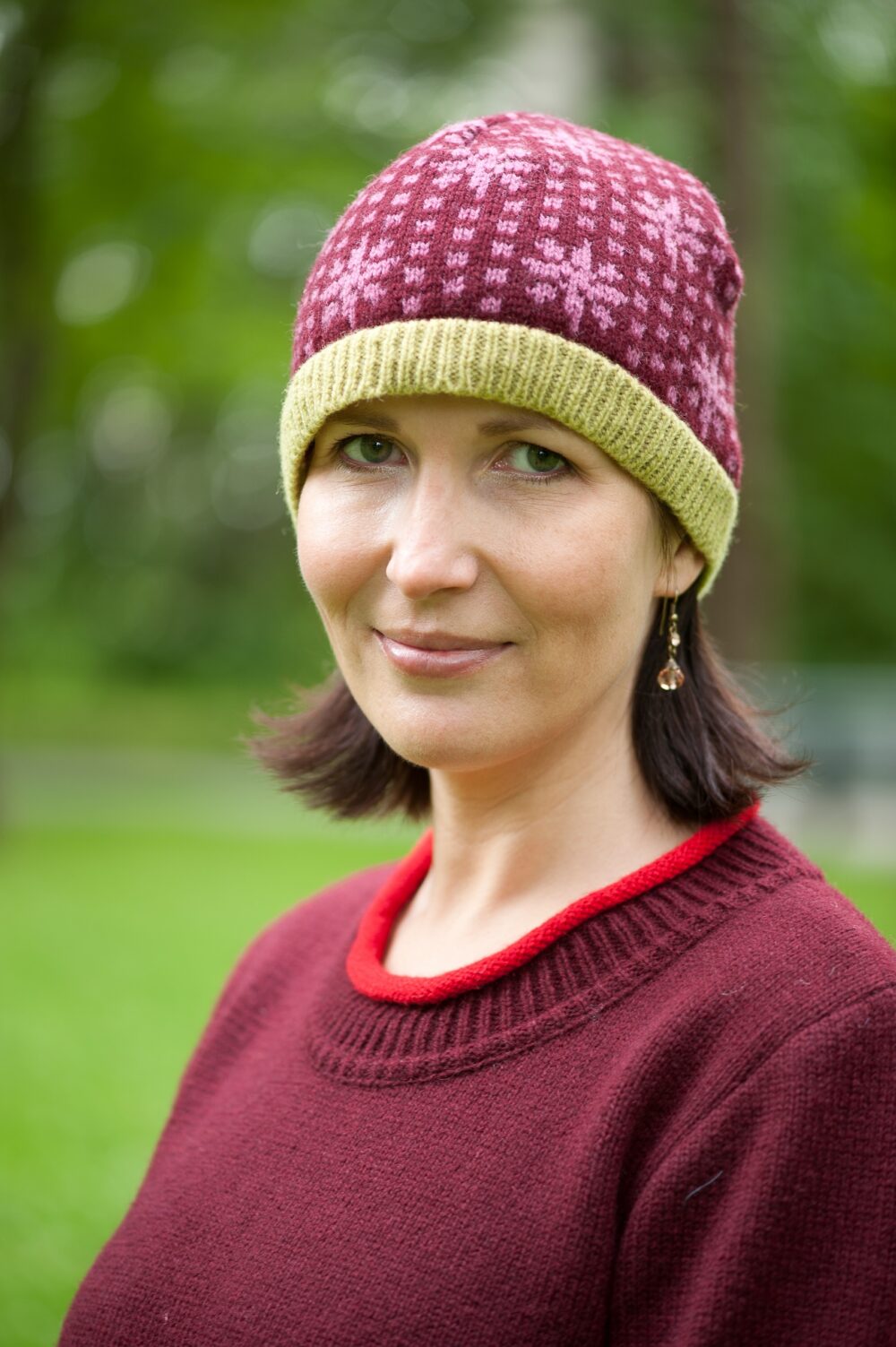 m-130-mm1-hat-with-dot-pattern-side Hat with a dot pattern - Image 1