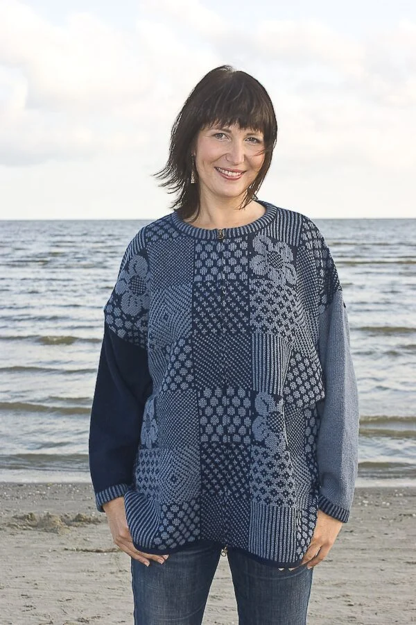 Poncho suurte ruutudega