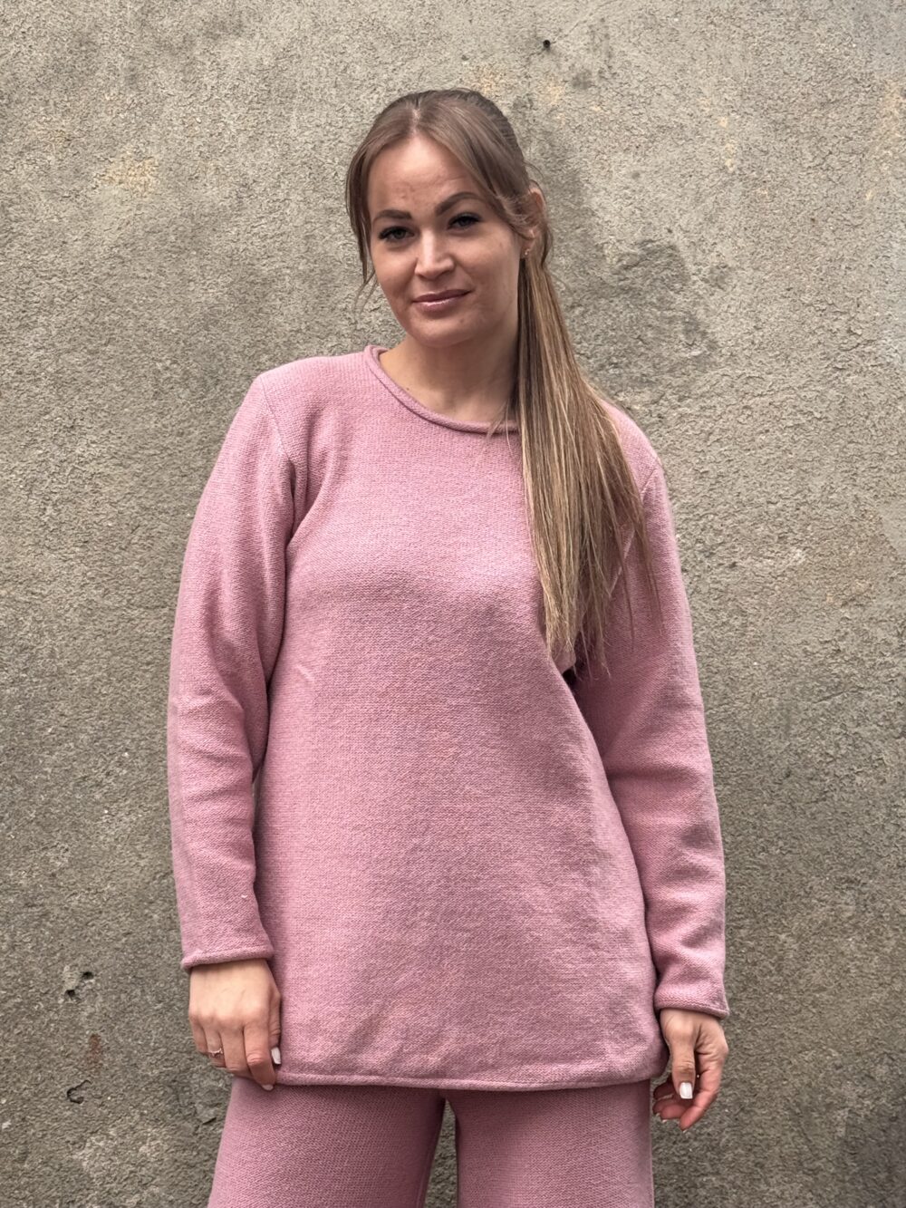 PINK MERINO WOOL Merino lounge set - Image 1