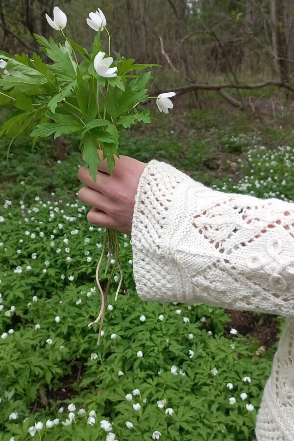 Damen-Strickjacke Helle – Weiß