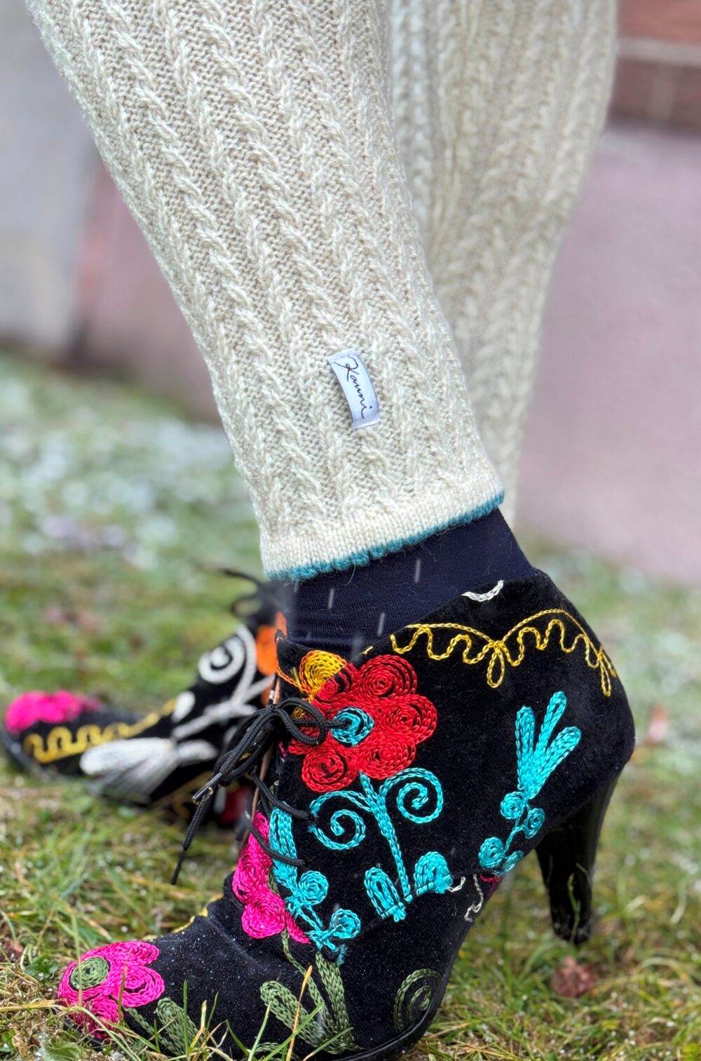 Cable-knit leggings - Image 3