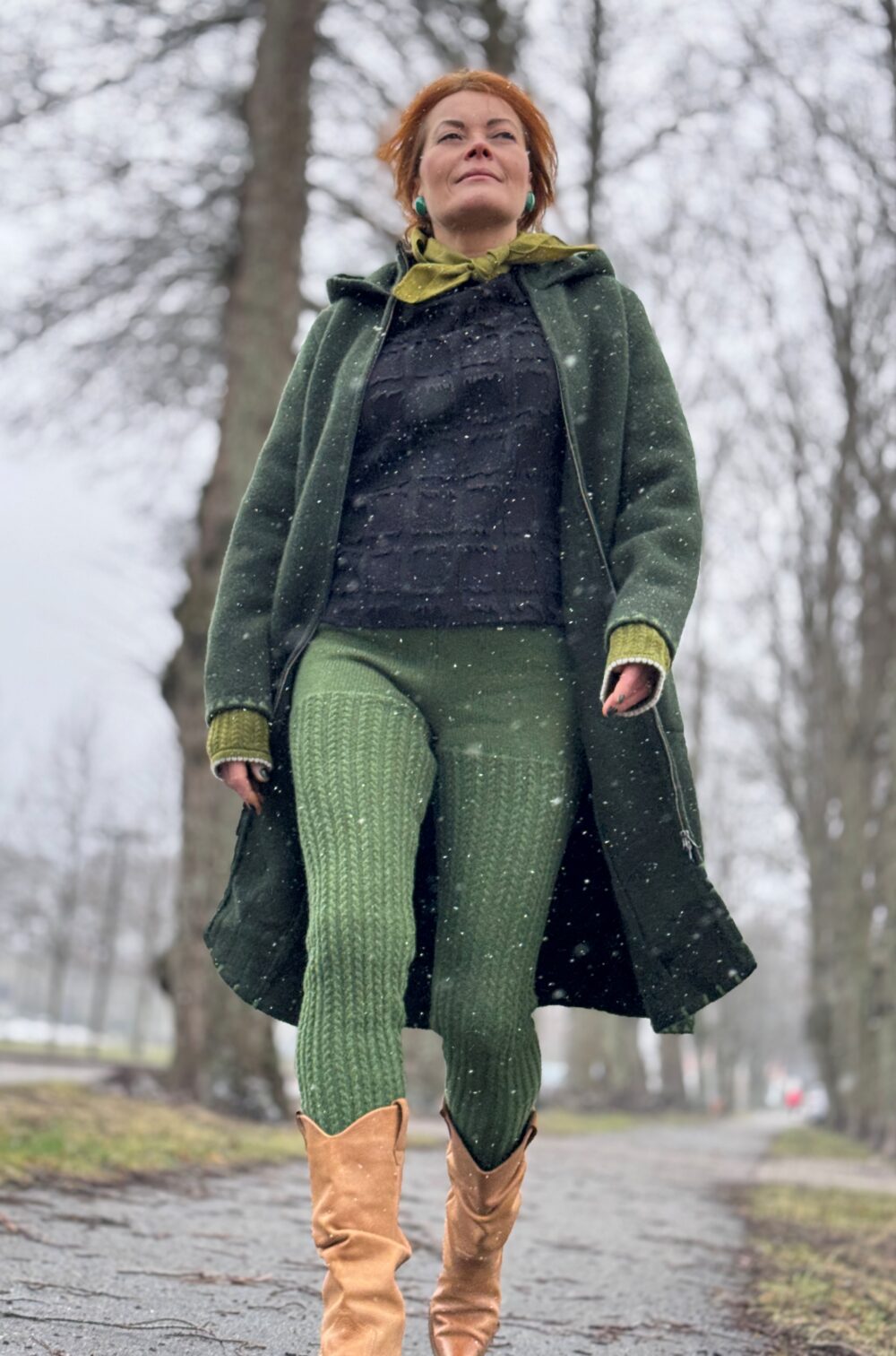 Cable-knit leggings - Image 3