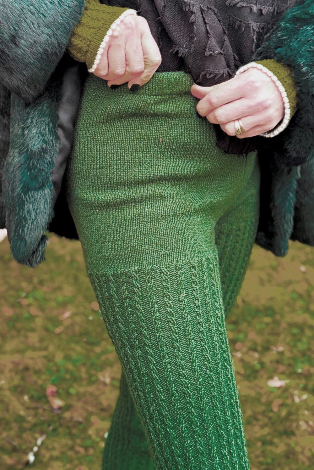 Cable-knit leggings - Image 2