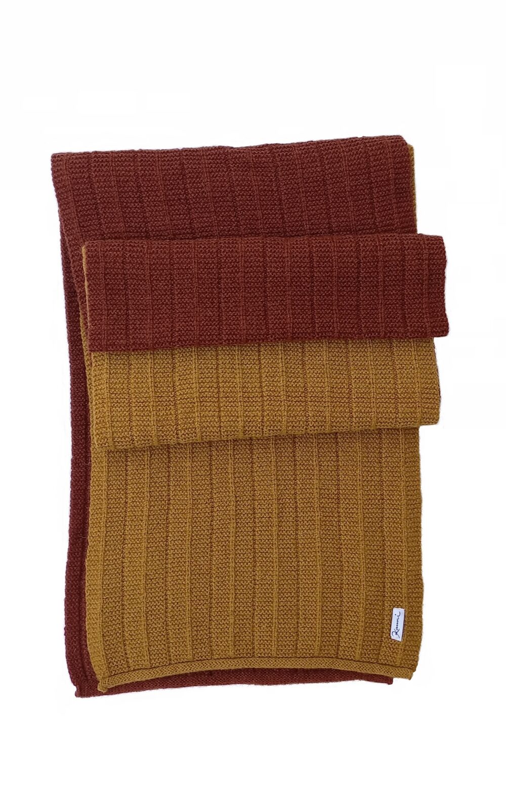 Multicolor scarf with texturized pattern - Image 1