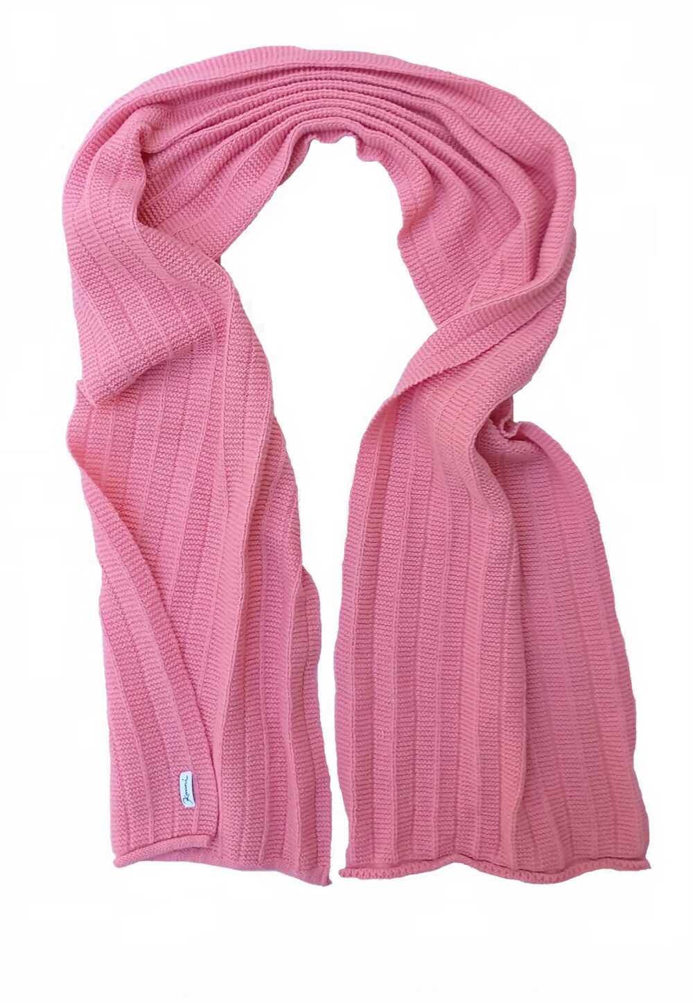 Merino wool scarf with texturized pattern - Image 1