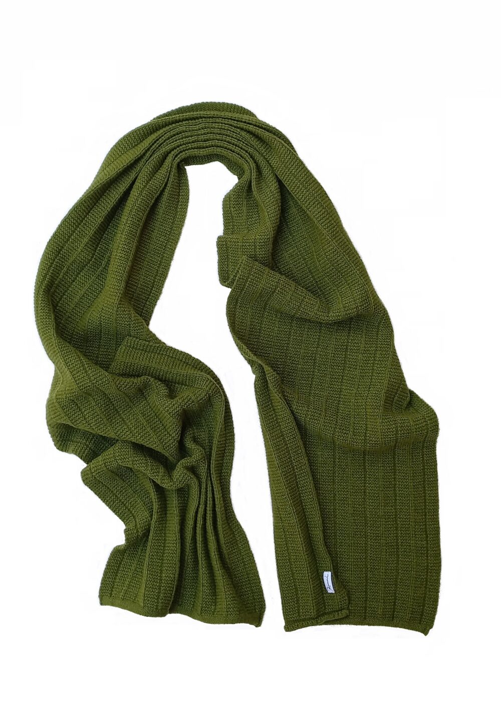 MERINO SCARF Merino wool scarf with texturized pattern - Image 1